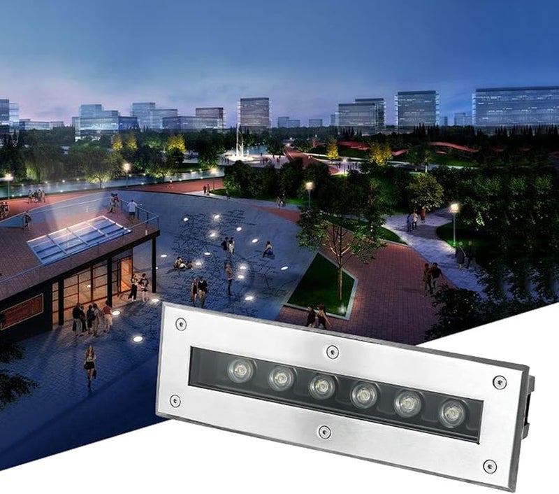 ضوء LED الفيضاني الأزرق 5 واط IP65 مقاوم للماء مستطيل الشكل للإضاءة الخارجية والمناظر الطبيعية المدفونة - Image 1